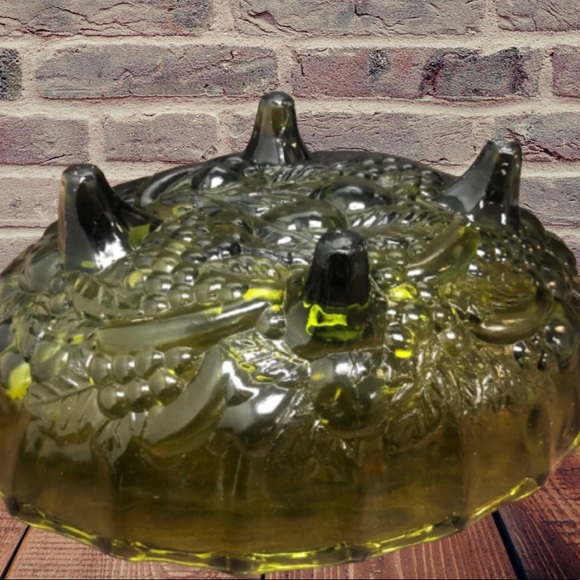 Large Oval Indiana Glass Footed Bowl - Picture 2 of 7